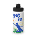 Get In! Personalised Kids Water Bottle – Stainless Steel Football Bottle