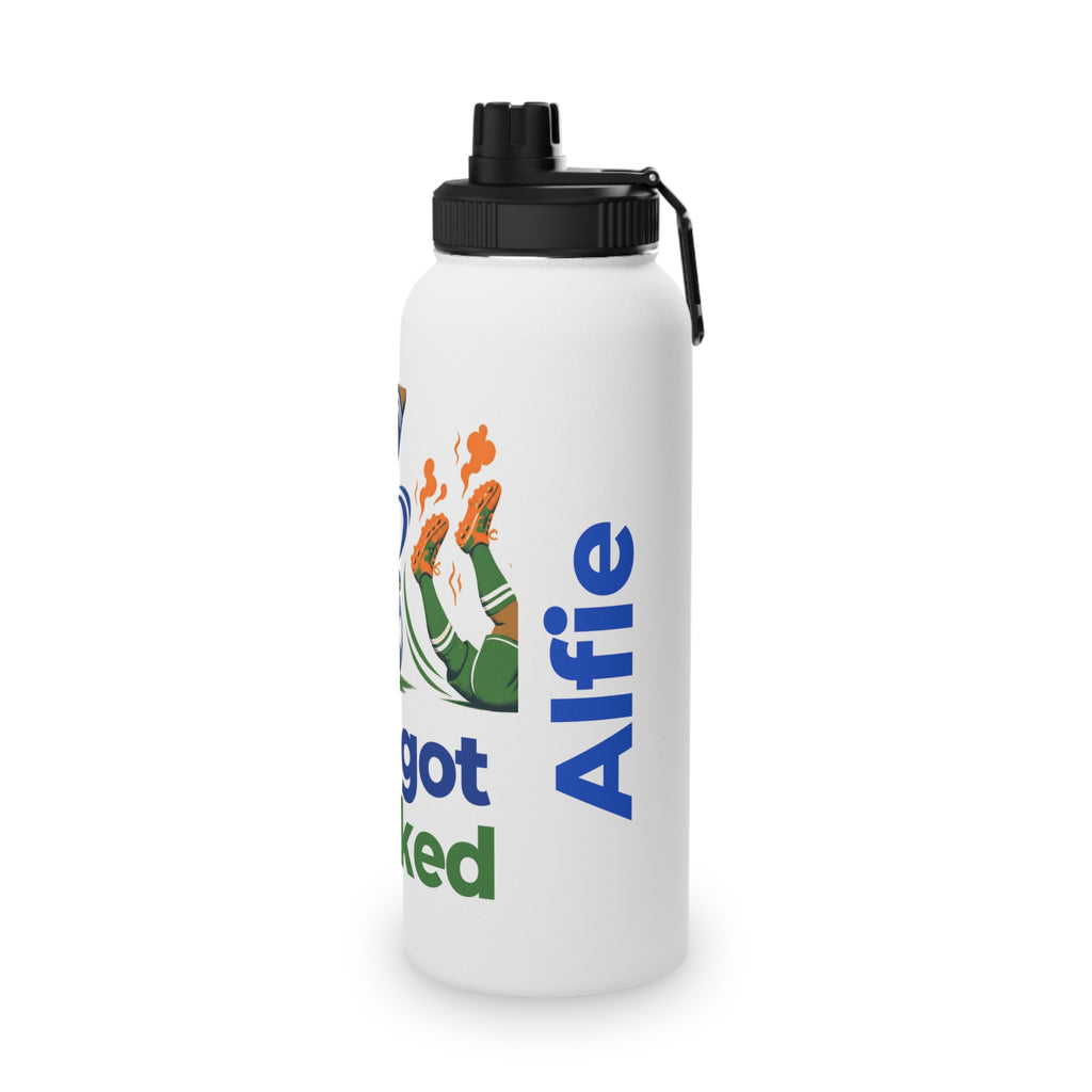 Bro Got Cooked Personalised Kids Water Bottle – Stainless Steel Football Bottle