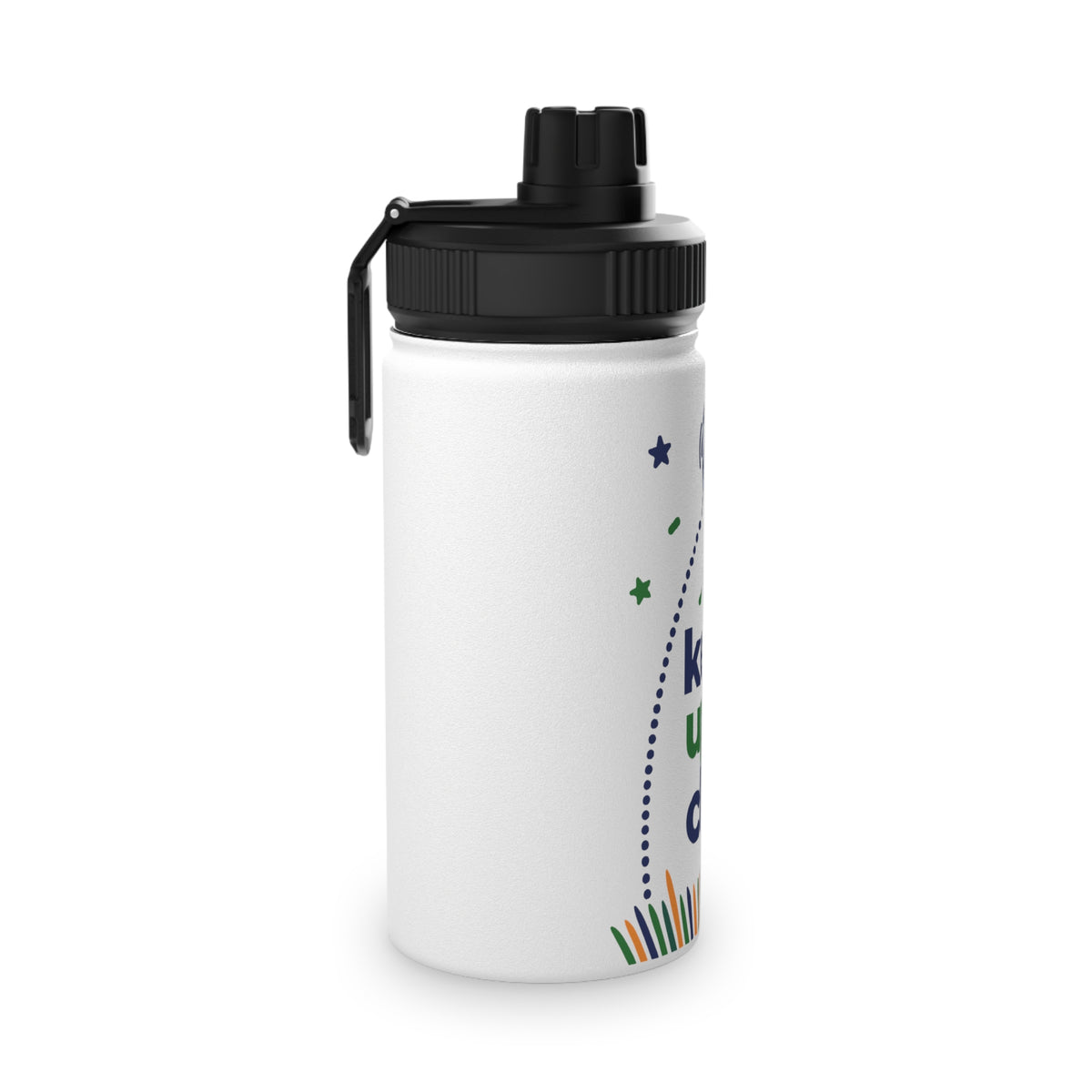 Keepy Uppy Club Personalised Kids Water Bottle – Stainless Steel Football Bottle
