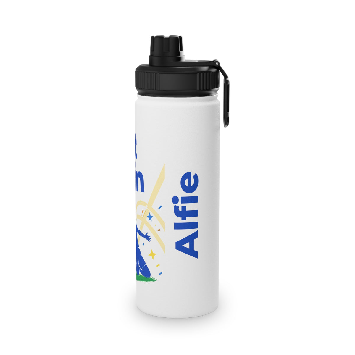 Get In! Personalised Kids Water Bottle – Stainless Steel Football Bottle