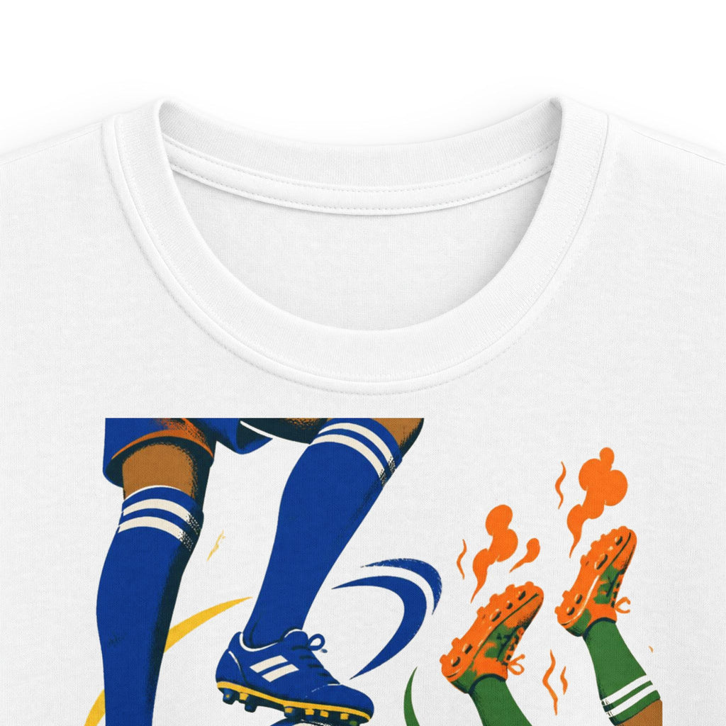 Funny Kids Football T-Shirt – "Bro Got Cooked" Goal Celebration Tee | Boys & Girls Gift