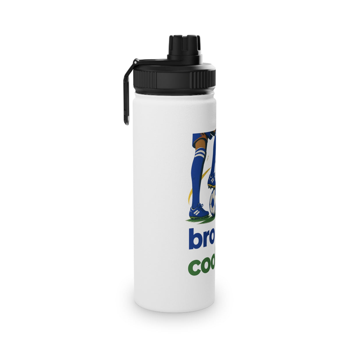 Bro Got Cooked Personalised Kids Water Bottle – Stainless Steel Football Bottle
