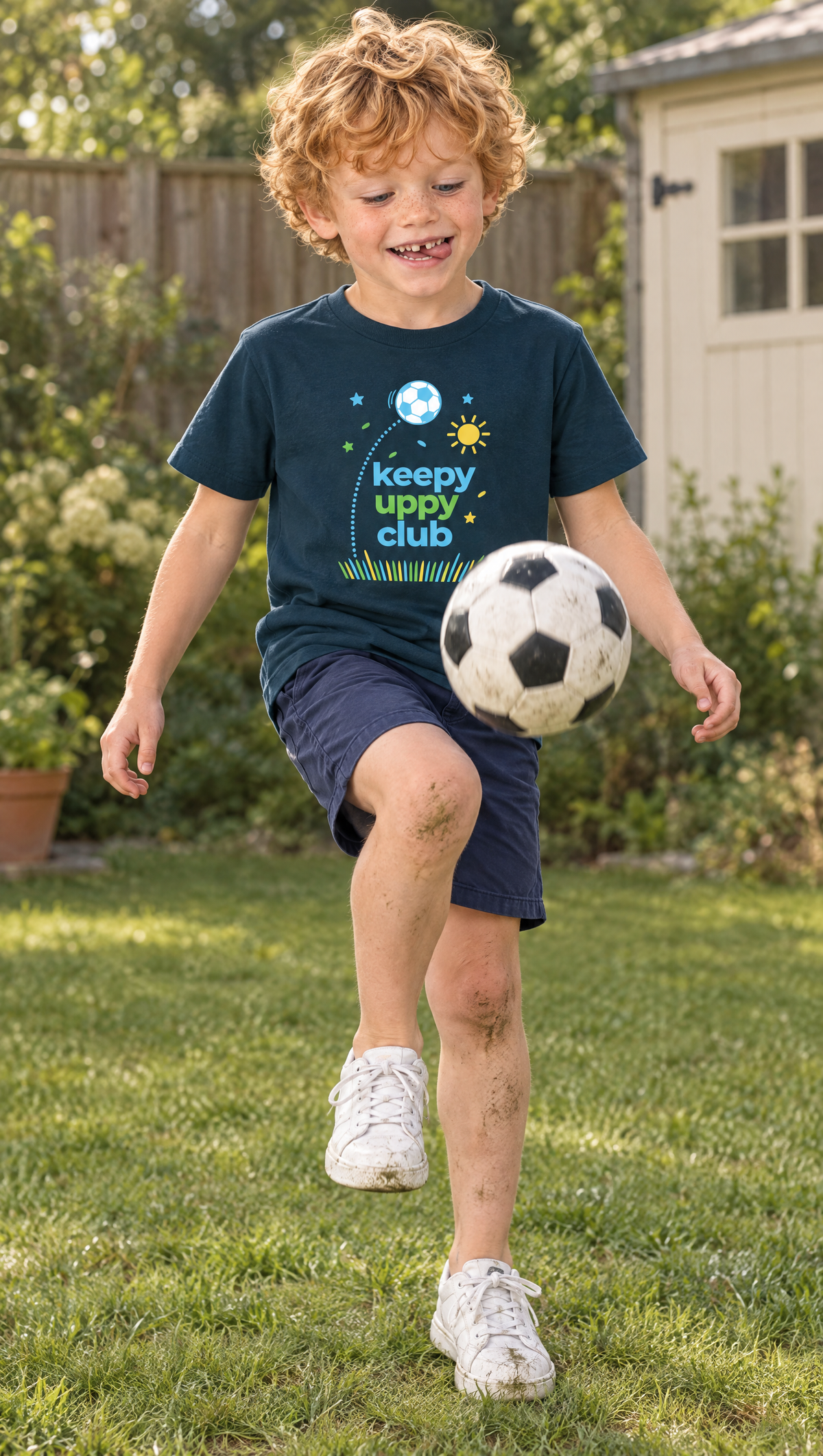 Keepy Uppy Club Kids Football T-Shirt – Personalised Name Tee