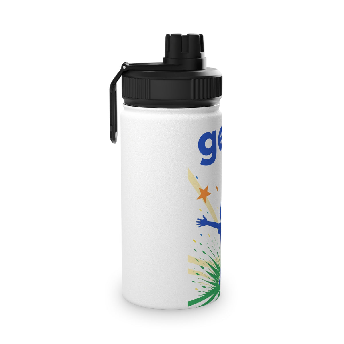 Get In! Personalised Kids Water Bottle – Stainless Steel Football Bottle