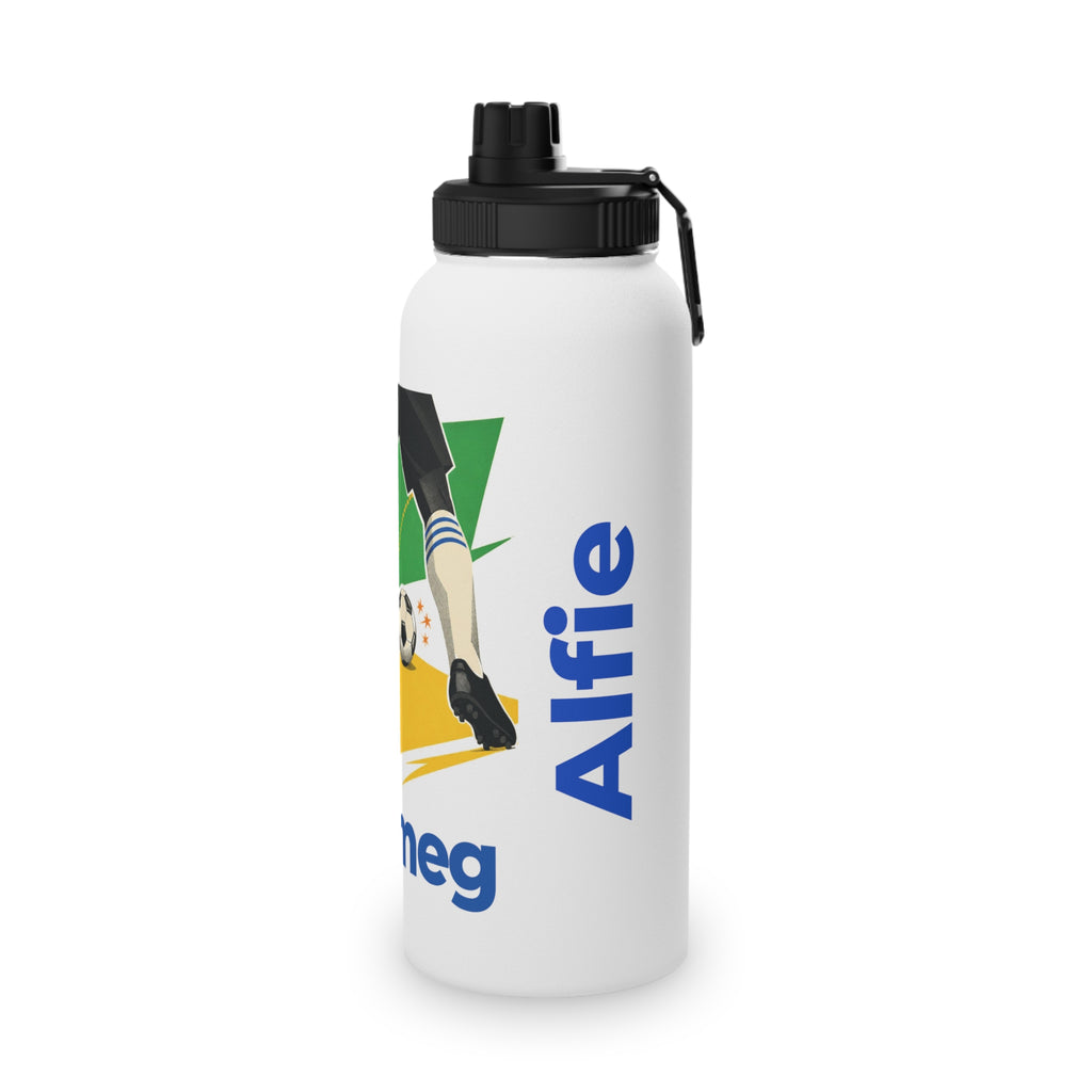 Nutmeg Personalised Kids Water Bottle – Stainless Steel Football Bottle