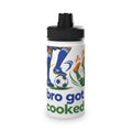 Bro Got Cooked Personalised Kids Water Bottle – Stainless Steel Football Bottle