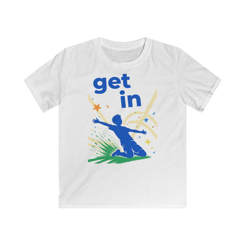 Get In! Kids Football T-Shirt – Goal Celebration Tee