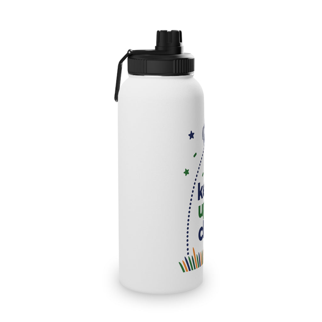 Keepy Uppy Club Personalised Kids Water Bottle – Stainless Steel Football Bottle